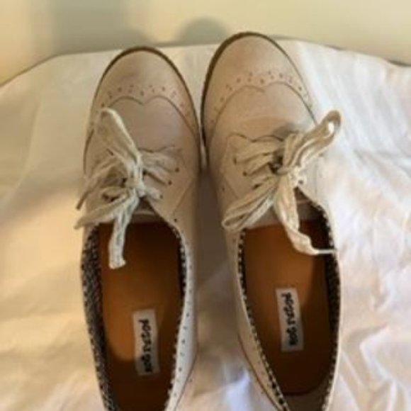 Bone wedge oxfords with tie 6.5 M - Picture 5 of 6